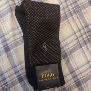 Polo Ralph Lauren Men Dress Black Socks Shoe Size 6 - 12.5